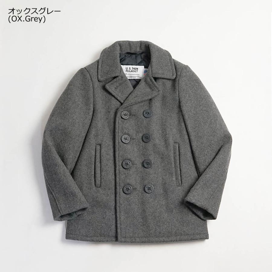 ショット SCHOTT 740B ボーイズ ウール ダブル ピーコート ｜ Pコート メンズ レディース ユニセックス アメリカ製 PEA-COAT  MADE IN USA 32オンス メルトンウ