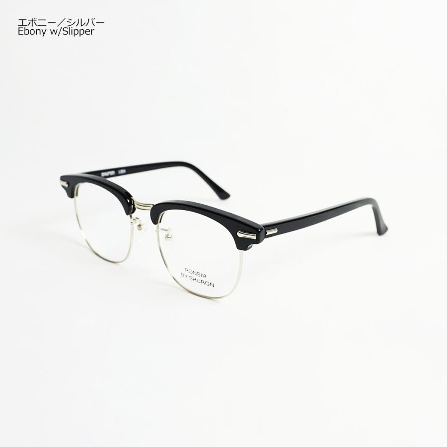 シュロン SHURON メガネ フレーム ロンサー (眼鏡 アメリカ製 米国製 サーモントブロウ コンビ エボニー トータス） SHURON（シュロン） メガネ フレーム ロンサー 眼鏡 アメリカ製 米国製