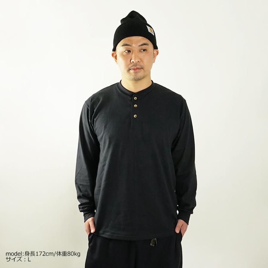 COLIMBO 長袖ヘンリーネックTシャツ XL ランプブラック 日本製 COLIMBO 長袖ヘンリーネックTシャツ XL ランプブラック 日本製