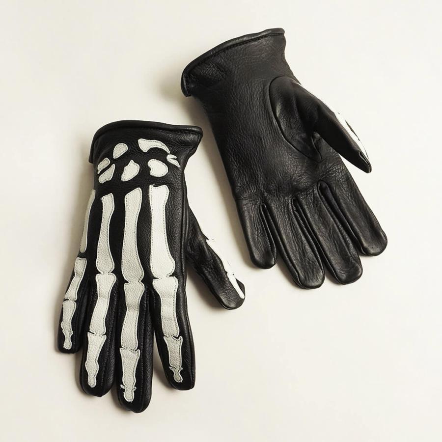 バンソン Vanson レザーグローブ ローパー Xレイ ボーンズ ブラック ホワイト Made In Usa Roper With X Ray Bones 手袋 Vanon Ropx 658 Jalana ジャラーナ 通販 Yahoo ショッピング