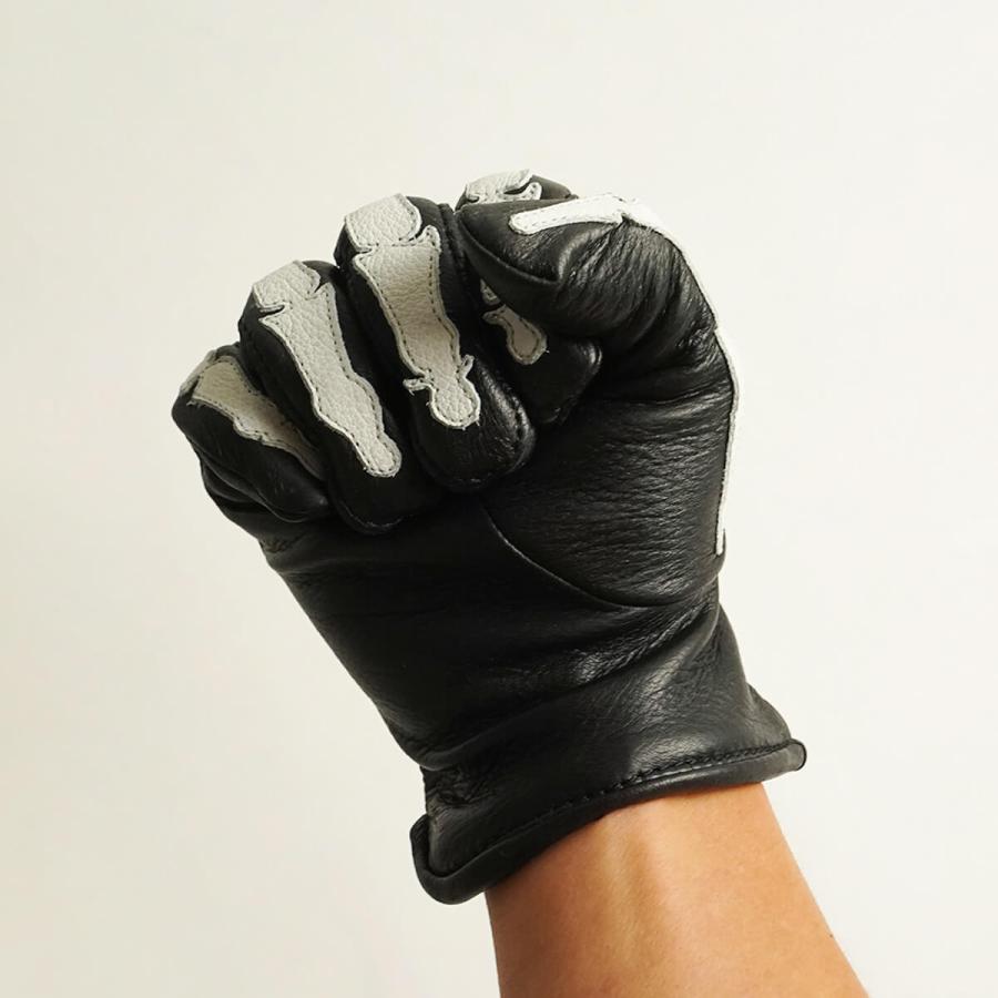 バンソン Vanson レザーグローブ ローパー Xレイ ボーンズ ブラック ホワイト Made In Usa Roper With X Ray Bones 手袋 Vanon Ropx 658 Jalana ジャラーナ 通販 Yahoo ショッピング