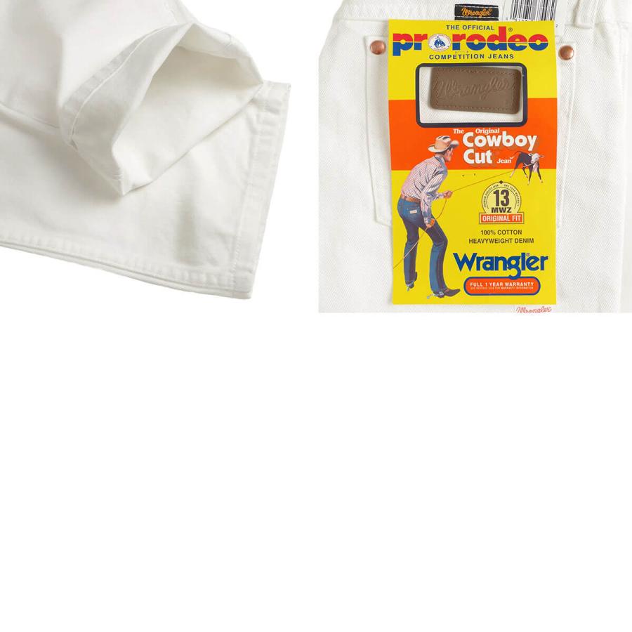 【✨USA製】Wrangler 13MWZ ラングラー ホワイト 31 Wrangler デニムパンツ W30 ラングラー 13MWZ ホワイト コットン