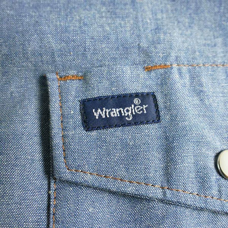 ラングラー Wrangler 70136MW 長袖ウエスタンワークシャツ シャンブレー メンズ 14.5-16.5 ウエスタンシャツ クラッシックフィット｜jalana｜10