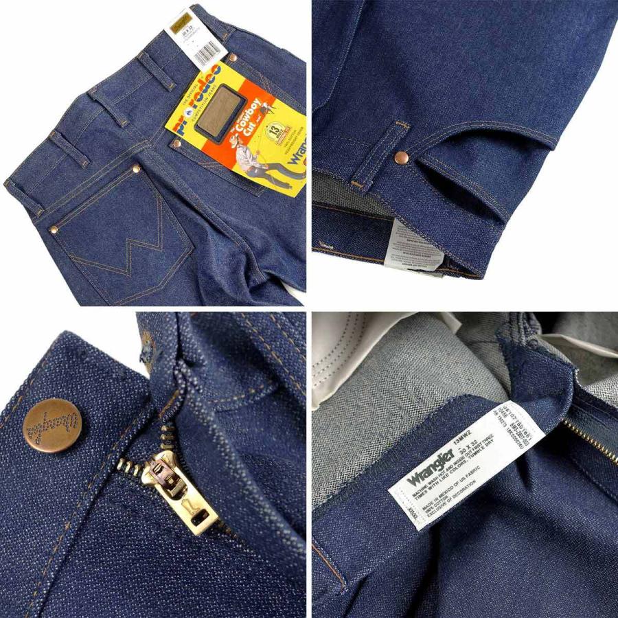 ラングラー Wrangler 13MWZ カウボーイカットジーン リジッド COWBOY CUT JEAN RIGID 生デニム ｜ ジーンズ メンズ 定番 ストレートシルエット ヘビーウエイト｜jalana｜06