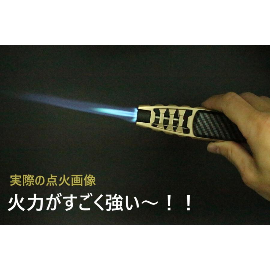 トーチ ライター バーナー ターボ 充填式 火力調節 キャンプ