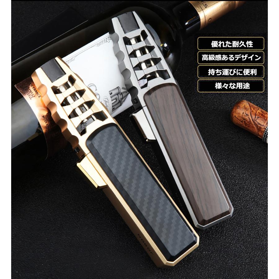 トーチ ライター バーナー ターボ 充填式 火力調節 キャンプ