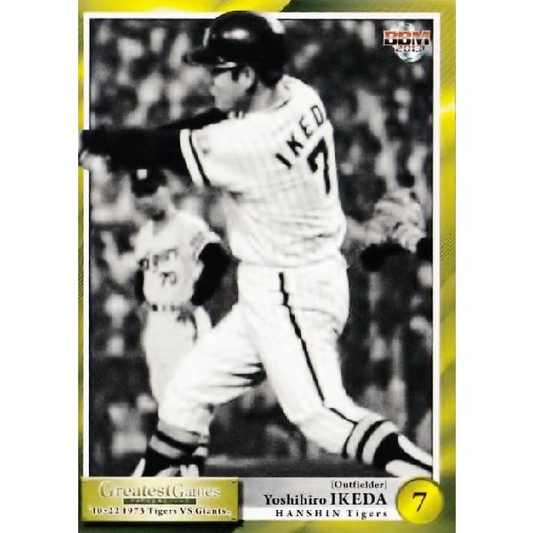 カルビープロ野球カード  1973年「No.118   阪神  池田  祥浩」 17 【池田祥浩 (阪神タイガース)】BBM2013 Greatest Games 「10.22決戦