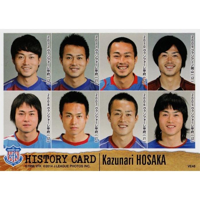 クラブ発行】2014 ヴァンフォーレ甲府 オフィシャルカード レギュラー