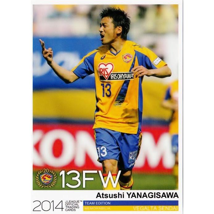 Jカード TEメモラビリア ベガルタ仙台 2014 レギュラー VS12 柳沢敦