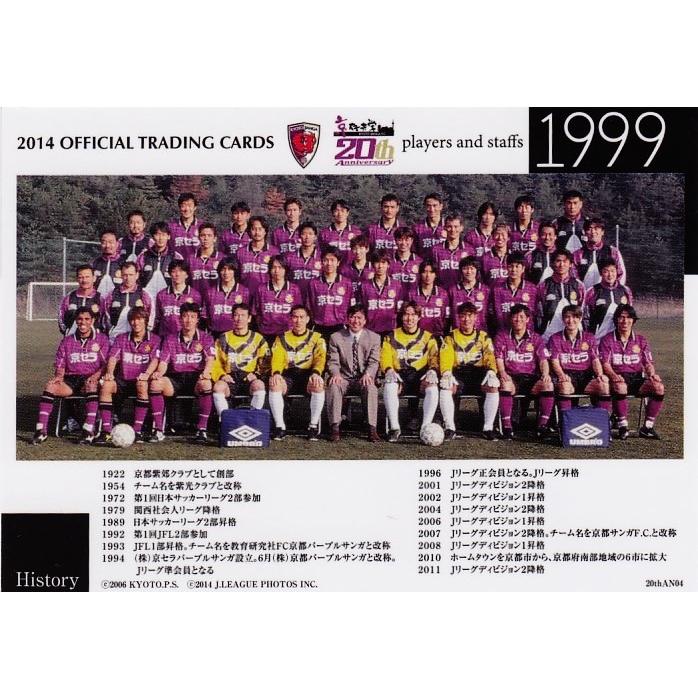 クラブ発行】2014 京都サンガ オフィシャルカード インサート 【20周年