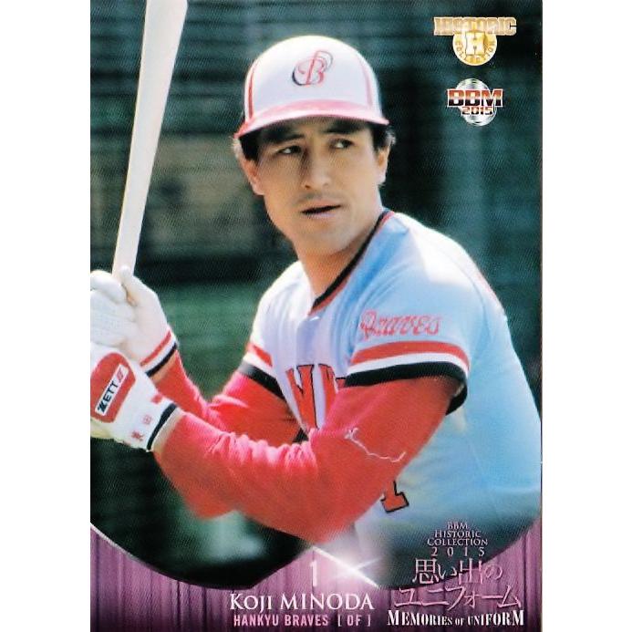 075 蓑田浩二 (阪急ブレーブス)】BBM ヒスコレ2015 思い出の