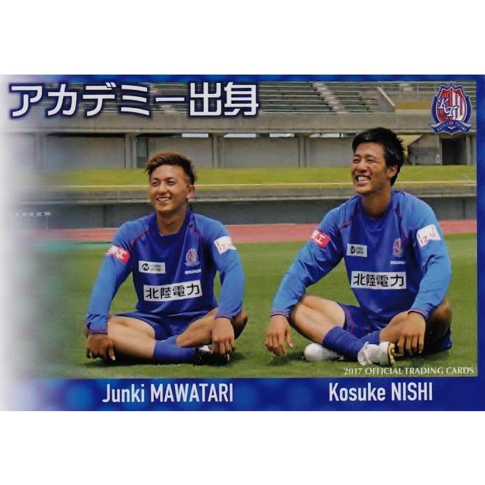 38 【馬渡準暉/西晃佑】[クラブ発行]2017 カターレ富山 オフィシャル