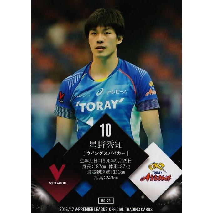 25 【星野秀和/井出智 (東レ・アローズ)】2016-17V・プレミアリーグ