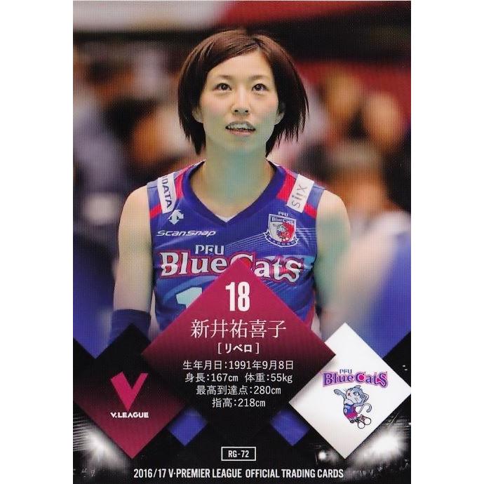 72 【村上華澄/新井祐喜子 (PFUブルーキャッツ)】2016-17V・プレミア