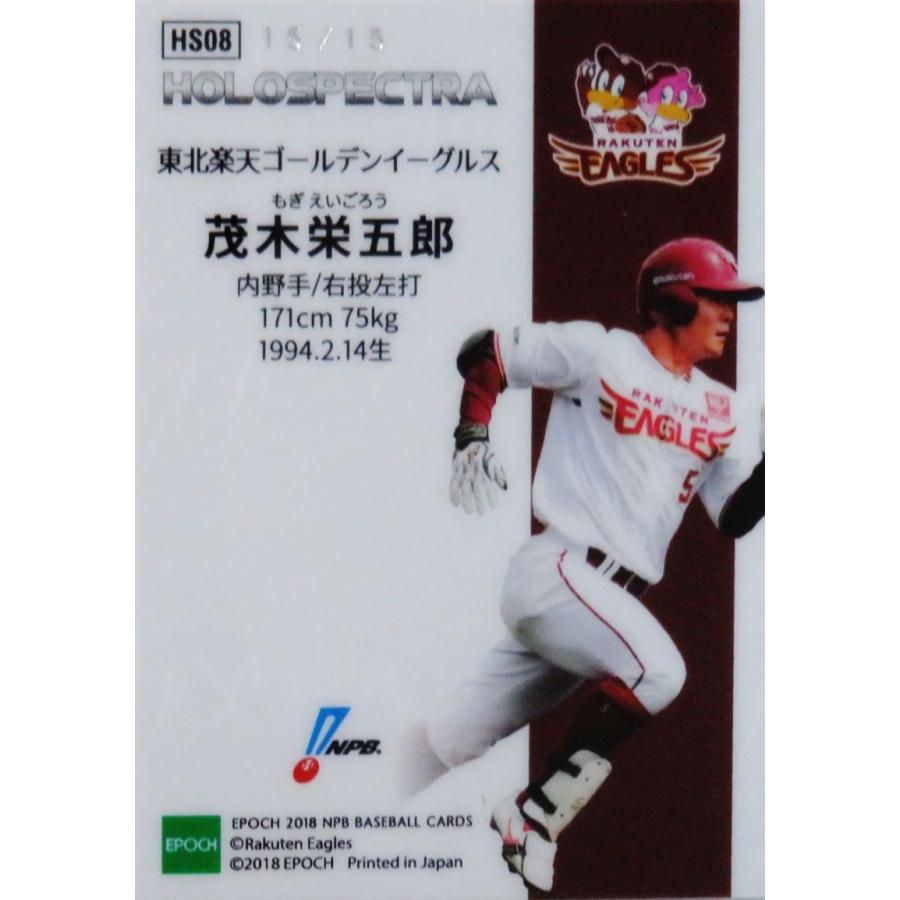 茂木栄五郎/東北楽天イーグルス】エポック 2018 NPBプロ野球カード