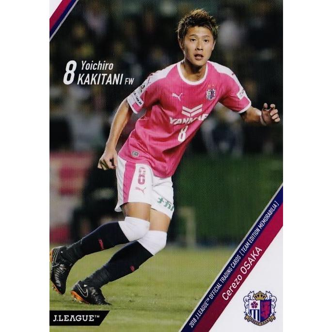 9 【柿谷曜一朗】2018Jリーグカード TEメモラビリア セレッソ大阪