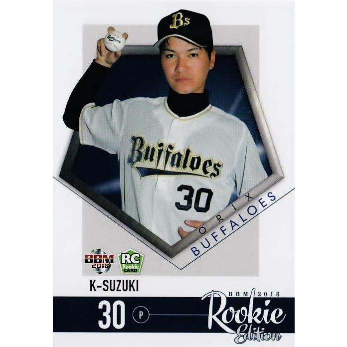オリックスバファローズ 鈴木康平 ユニフォーム 30 31 【K-鈴木（鈴木康平）/オリックス・バファローズ】BBM2018 ルーキー