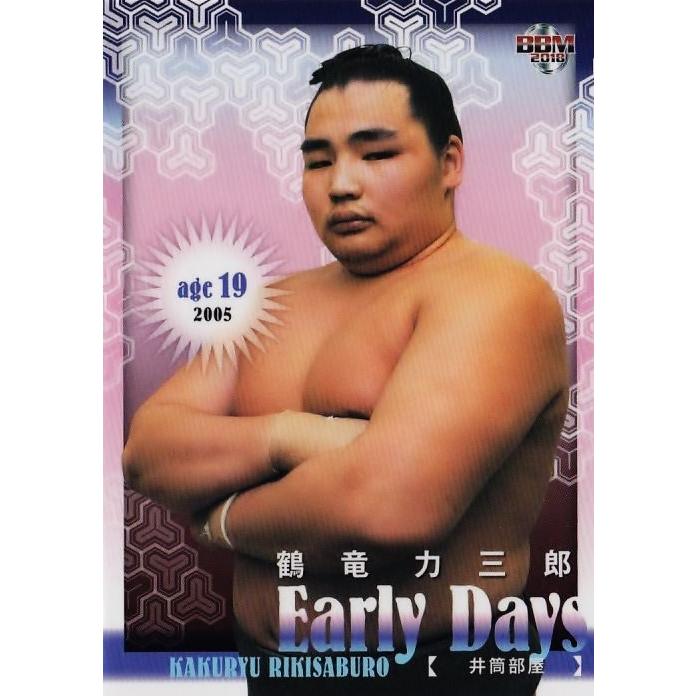 55 【鶴竜 力三郎】BBM2018 大相撲カード「Rikishi」 レギュラー