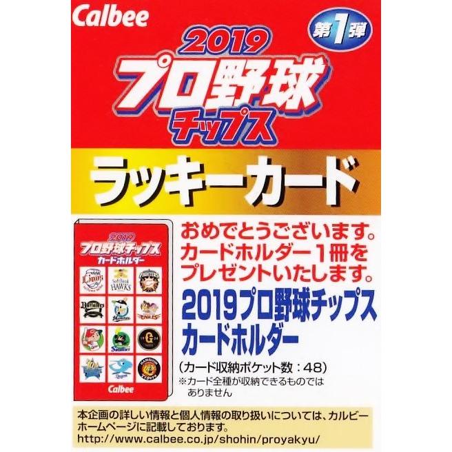 ラッキーカード】カルビー 2019プロ野球チップス第1弾 [カードホルダー