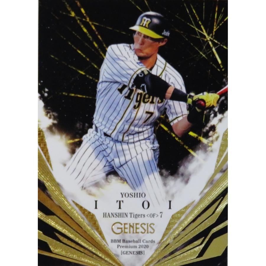 BBM2022 GENESIS 糸井嘉男/阪神タイガース クロス直筆サイン/20 BBM 2020 ジェネシス 阪神タイガース 直筆サインボールカード 糸井嘉男