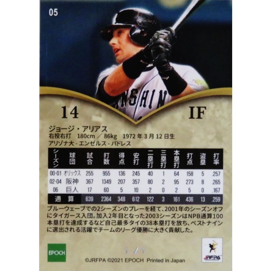アリアス/阪神タイガース】エポック2021 日本プロ野球外国人OB選手会