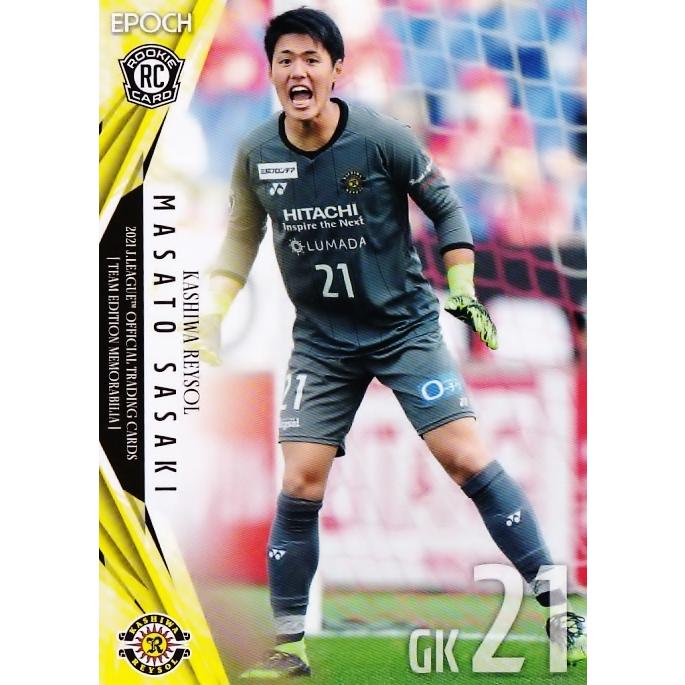 17 【佐々木雅士(ROOKIE)】2021Jリーグカード TEメモラビリア 柏