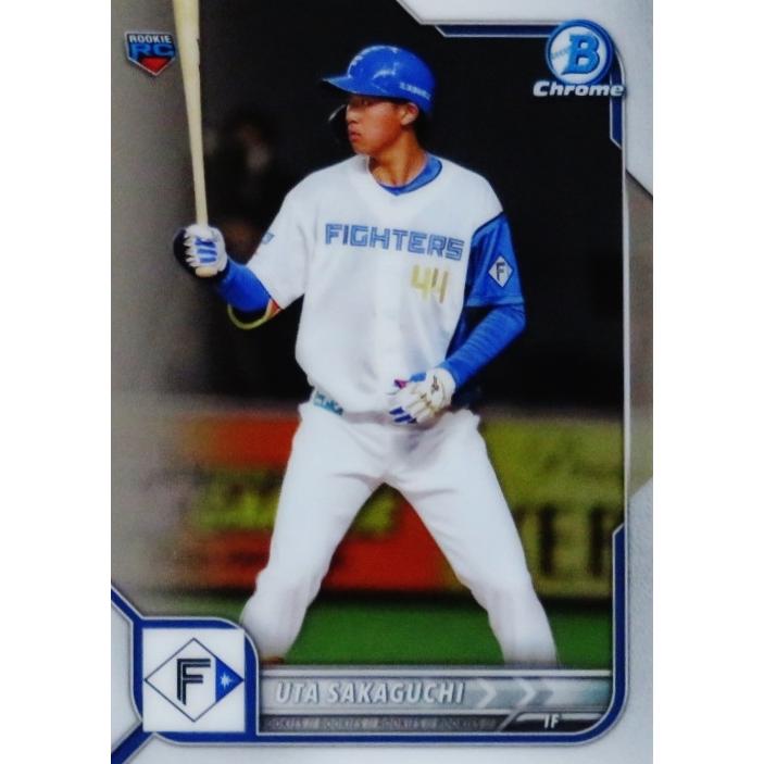 70 【阪口樂(ROOKIE)/北海道日本ハムファイターズ】2022 Topps Bowman 