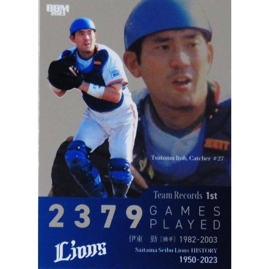 TR1 【伊東勤】2023 BBM 埼玉西武ライオンズ ヒストリー 1950-2023 インサート [球団記録] : スポーツカード ...