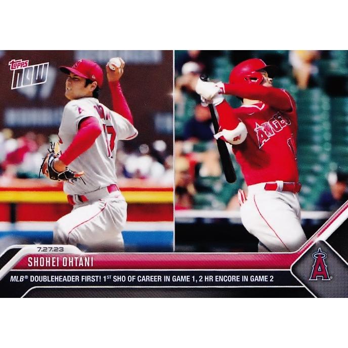 625【大谷翔平/エンゼルス】2023 MLB TOPPS NOW [2023.7.27] ダブル