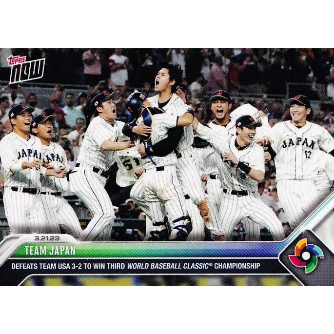 72【TEAM JAPAN(優勝シーン・大谷翔平)/野球日本代表・侍ジャパン】2023 WBC World Baseball Classic  TOPPS NOW [2023/3/21 vsアメリカ] (PR:13840) : 23tnwbc-72 : スポーツカード ジャンバラヤ - 通販  - 