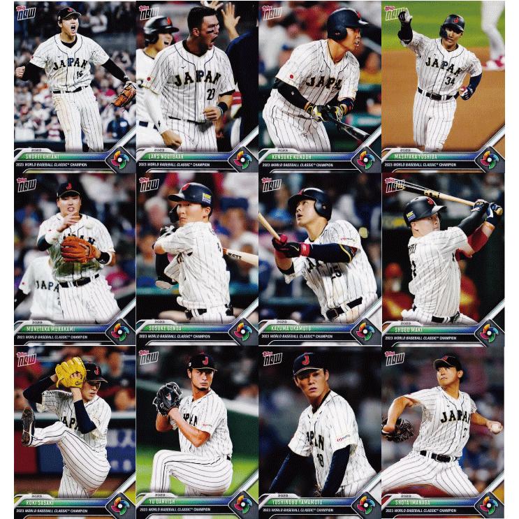 Amazon.co.jp: Topps now 2023 WBC 侍ジャパン 12枚セット 日本