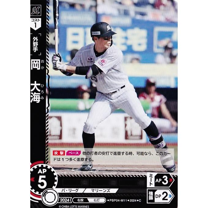 11 【岡大海/千葉ロッテマリーンズ】2024 ブシロード プロ野球