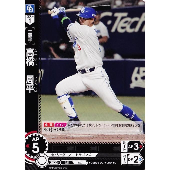 7 【高橋周平】2024 ブシロード プロ野球DREAM ORDER 中日ドラゴンズ