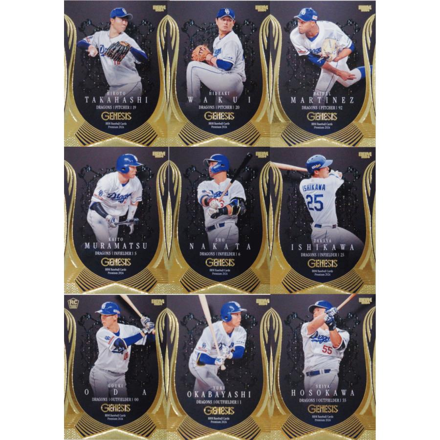 中日ドラゴンズ/全9種】BBM2024 GENESIS ジェネシス [チーム別