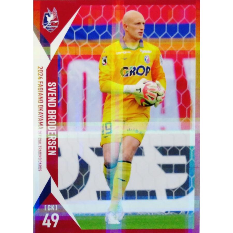 2025 ファジアーノ岡山 直筆サインカード スベンド ブローダーゼン 45 【スベンド ブローダーセン】[クラブ発行]2024 ファジアーノ