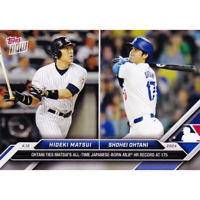 70【大谷翔平(ドジャース)/松井秀喜(ヤンキース)】2024 MLB TOPPS NOW
