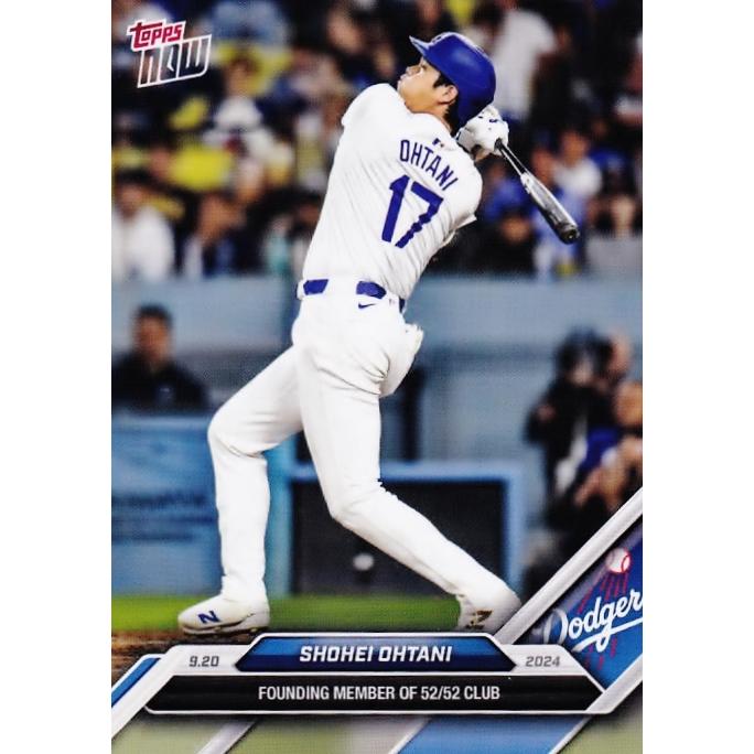 731【大谷翔平/ドジャース】2024 MLB TOPPS NOW [2024.9.20] 52HR-52 