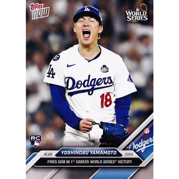 869【山本由伸(ROOKIE)/ドジャース】2024 MLB TOPPS NOW [2024.10.26 