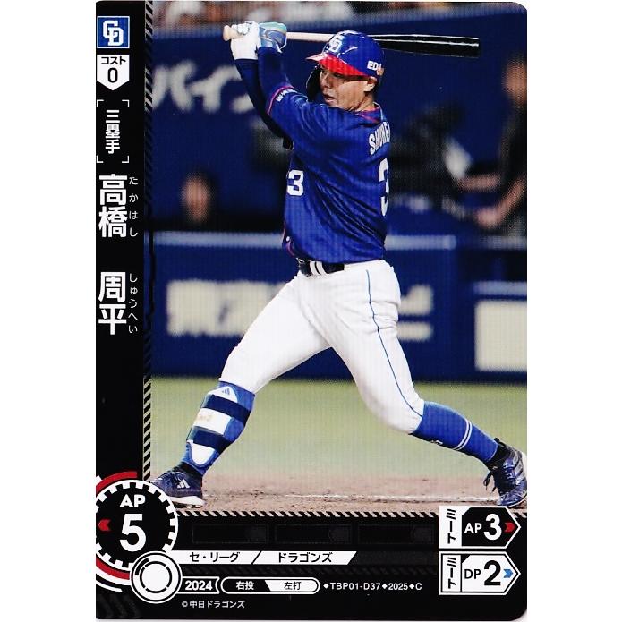 2022年　中日ドラゴンズ　 アクリルスタンド　高橋周平　当たり 37 【高橋周平】2025 ブシロード プロ野球DREAM ORDER 中日ドラゴンズ