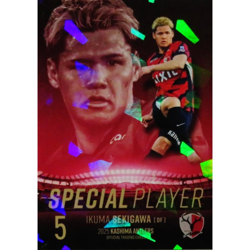 2025 鹿島アントラーズ 直筆サインカード 関川郁万