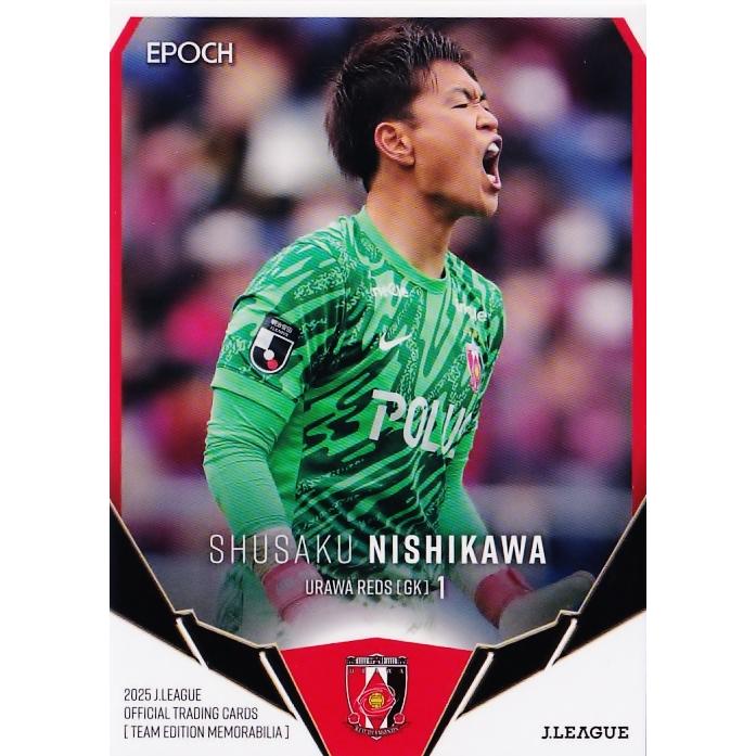 2 【西川周作】2025 Jリーグカード TEメモラビリア 浦和レッズ