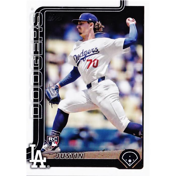204 【Justin Wrobleski(ROOKIE)/Los Angeles Dodgers】2025 Topps 