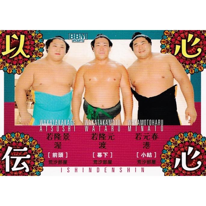 75 【若元春/若隆景/若隆元】BBM2025 大相撲カード レギュラー [縁起物