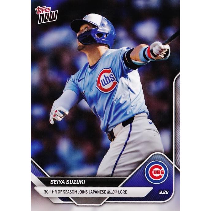776【鈴木誠也/カブス】2025 MLB TOPPS NOW [2025.9.26] 日本人史上3