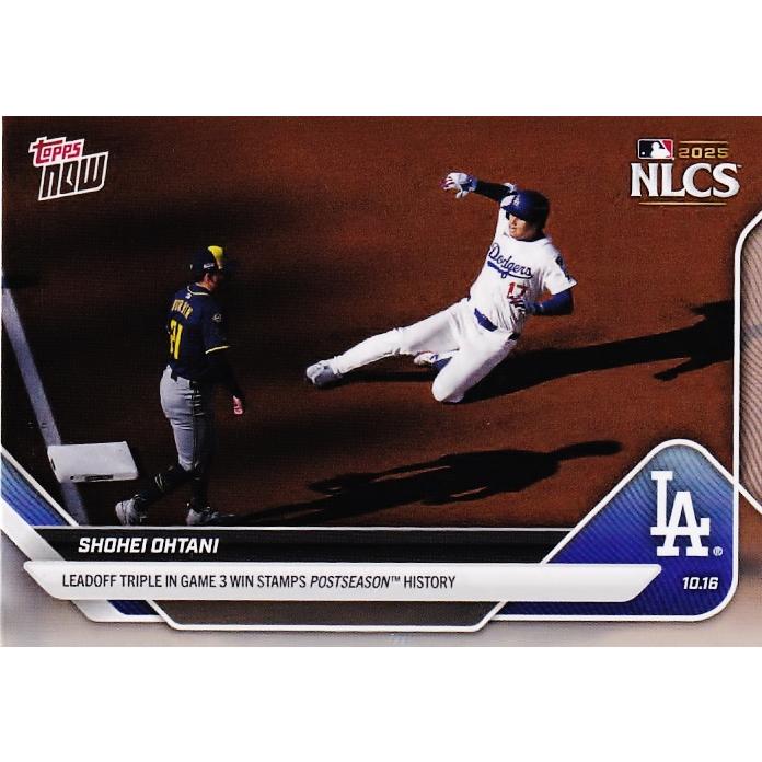 875【大谷翔平/ドジャース】2025 MLB TOPPS NOW [2025.10.16] 初回先頭