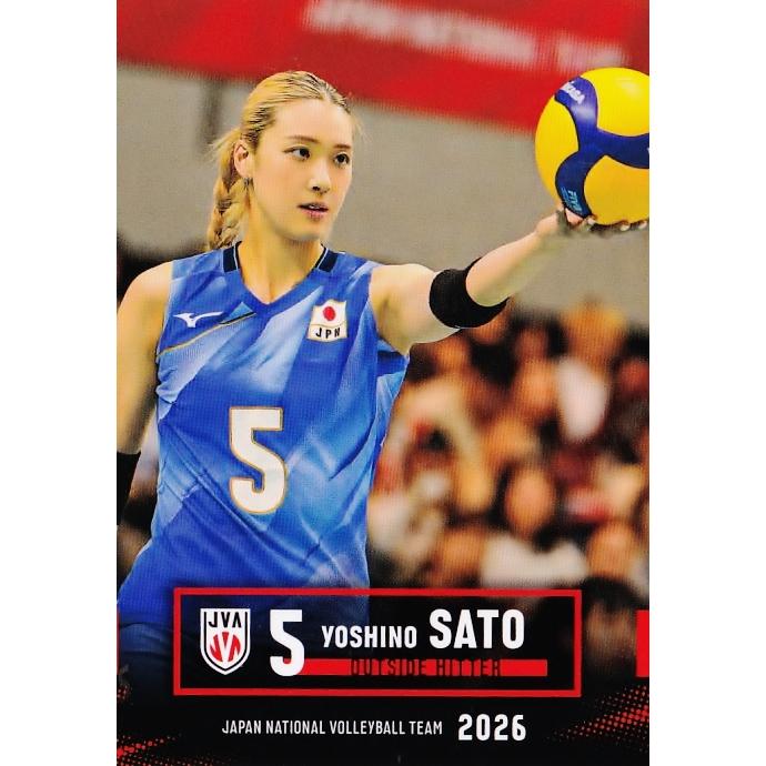 18 【佐藤淑乃】2026 バレーボール女子日本代表 トレーディングカード