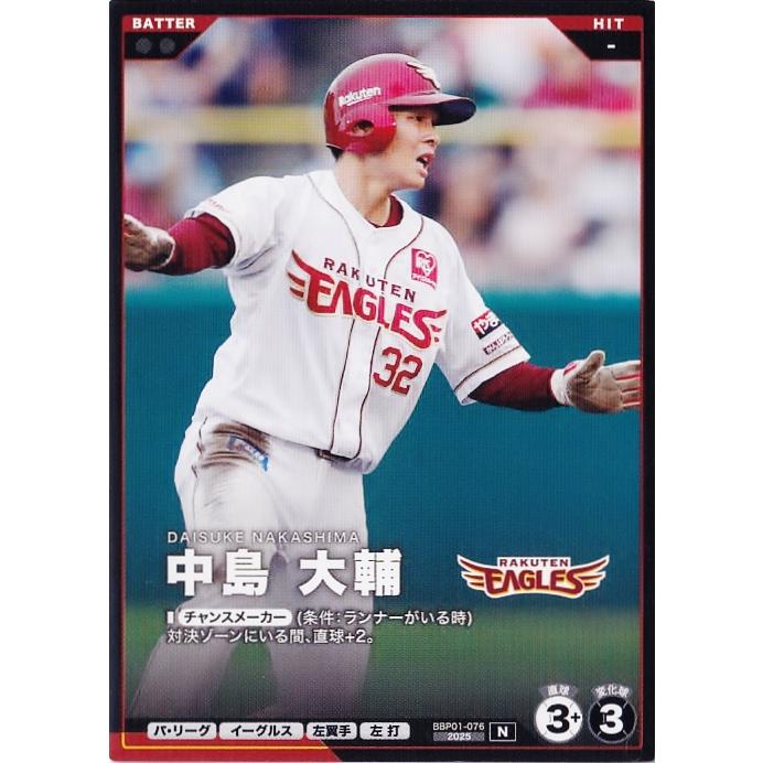 76 【中島大輔/東北楽天ゴールデンイーグルス】バンダイ 2026 プロ野球