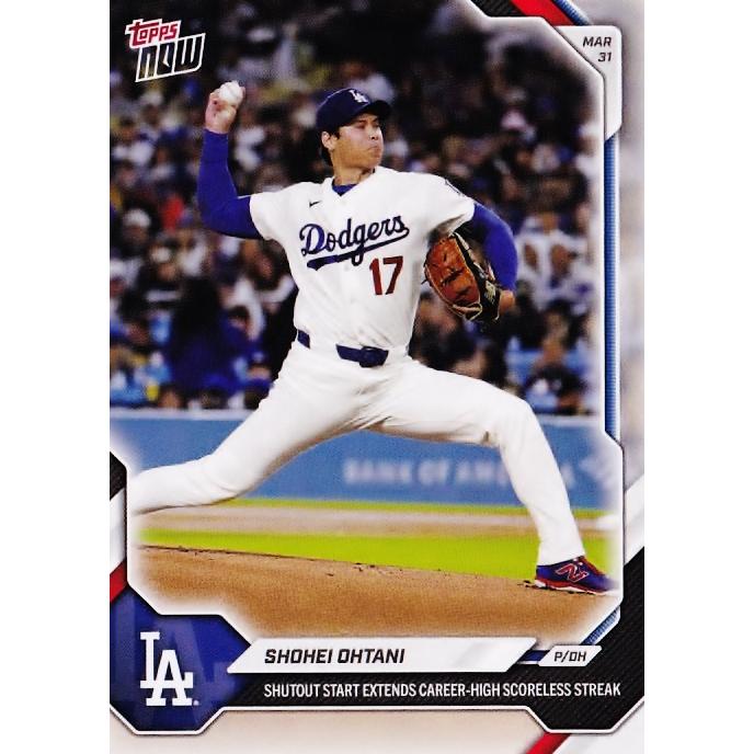 37【大谷翔平/ドジャース】2026 MLB TOPPS NOW [2026.3.31] 完封勝利で
