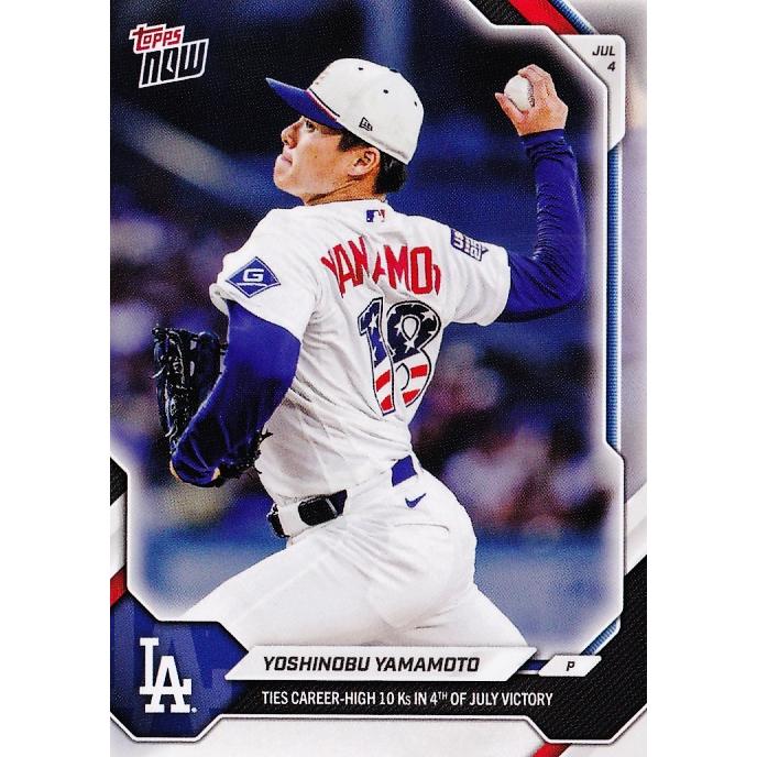 山本由伸Topps NOW 2026 WBC Team Japan 背番号一致 416【山本由伸/ドジャース】2026 MLB TOPPS NOW [2026.7.4] 米独立記念