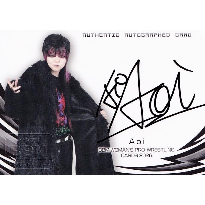 Aoi】BBM 女子プロレスカード 2026 [直筆サインカード] 100枚限定 (068